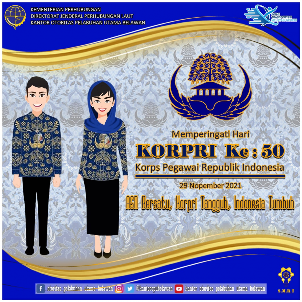 “Dirgahayu Korps Pegawai Republik Indonesia (Korpri) yang ke 50 Tahun”