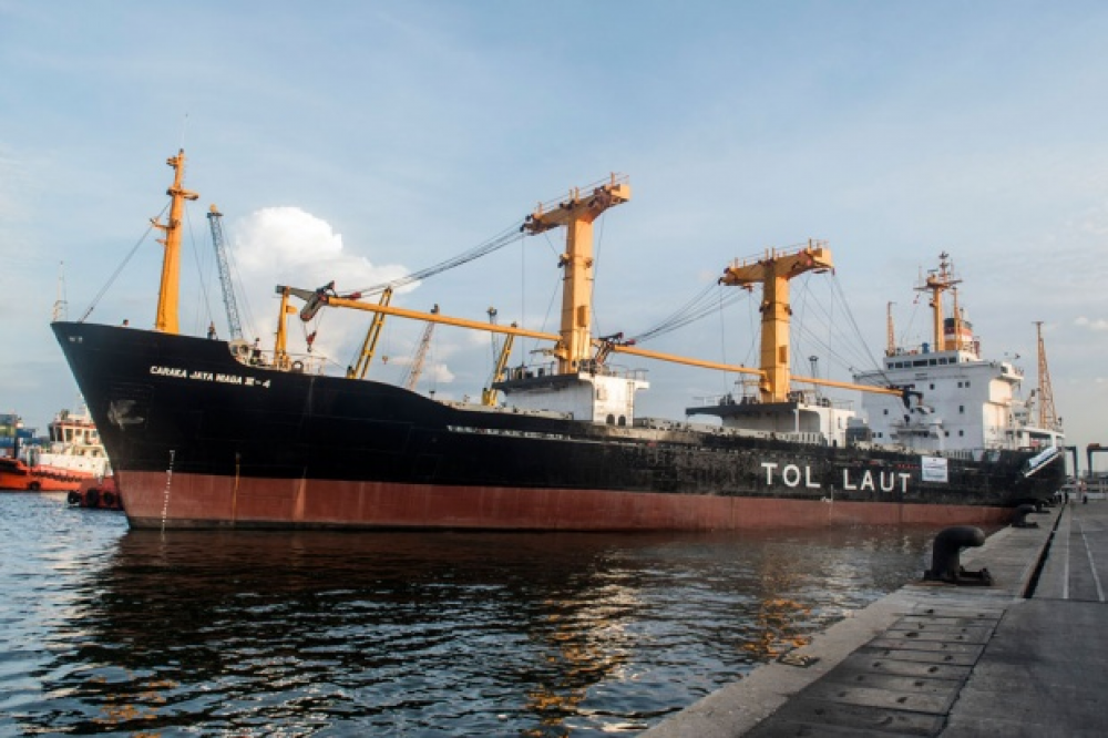 TAHUN 2022, KEMENHUB SETUJUI PELABUHAN BABANG DAN SAKETA DISINGGAHI KAPAL TOL LAUT BARANG KEMASAN KONTAINER