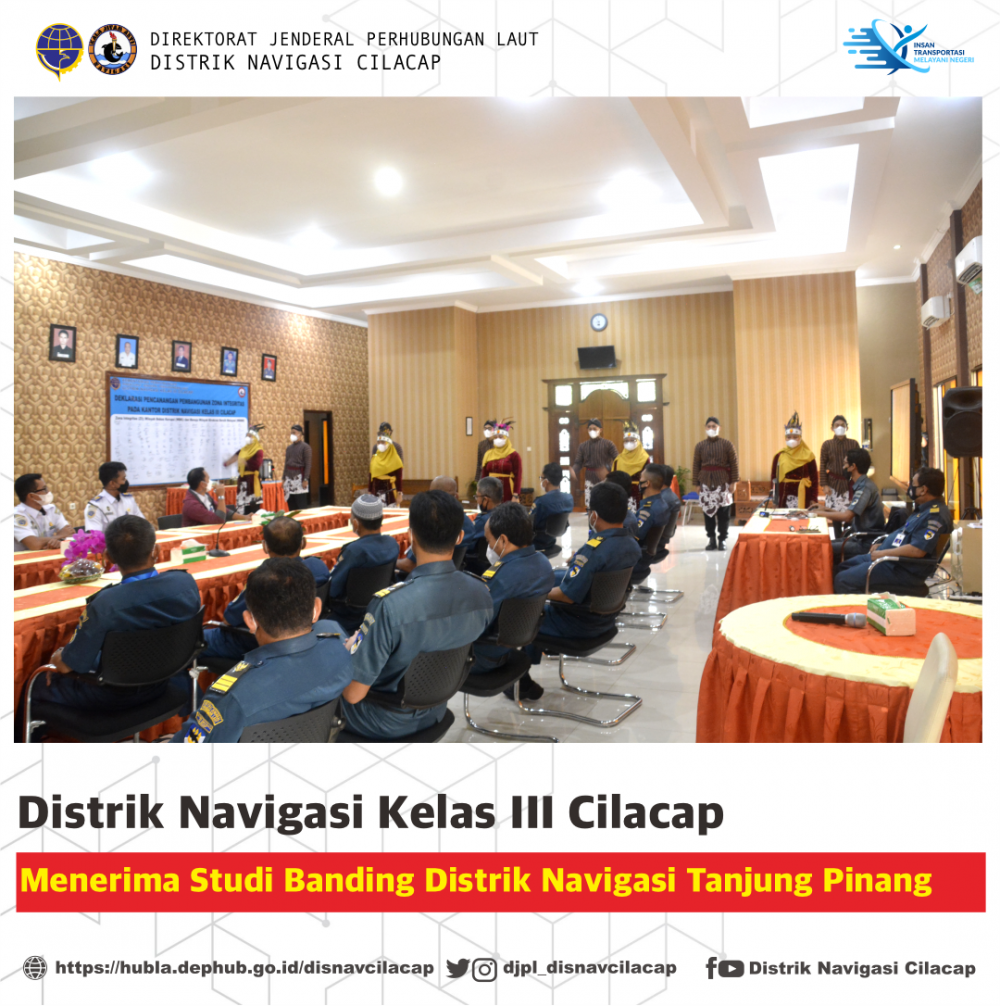 Kunjungan Studi Banding Tim Distrik Navigasi Tanjung Pinang ke Disnav Cilacap