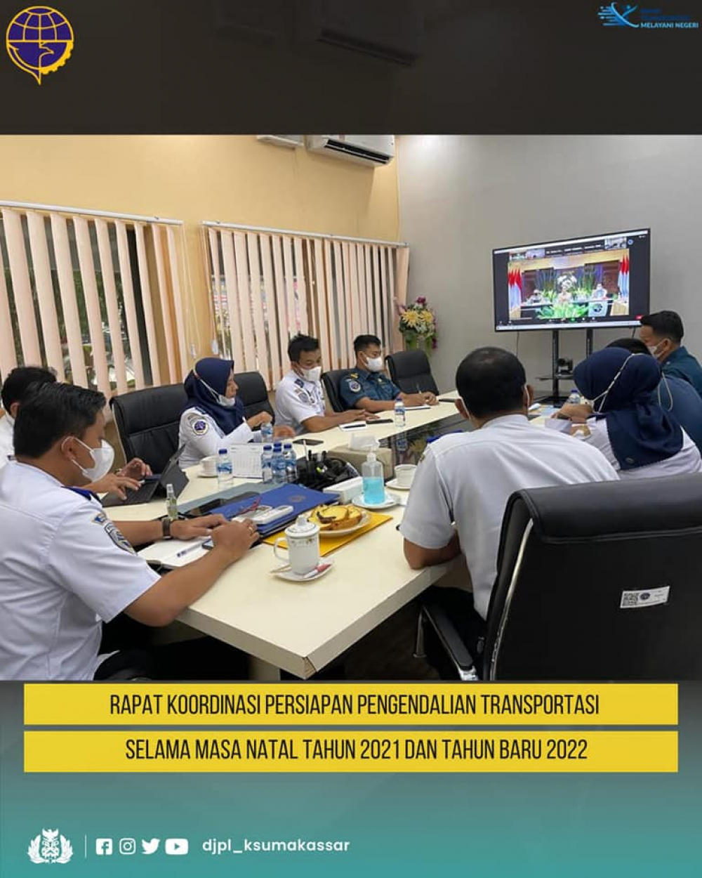 Rapat Koordinasi Persiapan Pengendalian Transportasi Selama Masa Natal Tahun 2021 dan Tahun Baru 2022