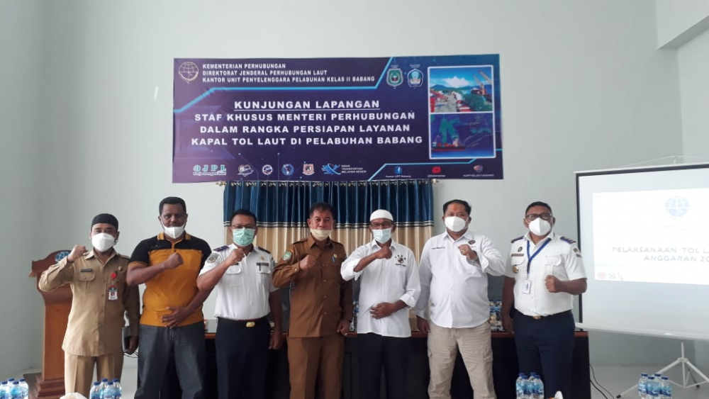 KUNJUNGAN LAPANGAN STAF KHUSUS MENTERI PERHUBUNGAN DALAM RANGKA PERSIAPAN LAYANAN TOL LAUT DI PELABUHAN