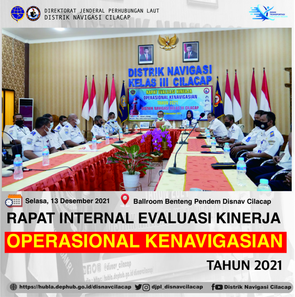 Evaluasi Kinerja Operasional Kenavigasian Tahun 2021 Distrik Navigasi Kelas III Cilacap
