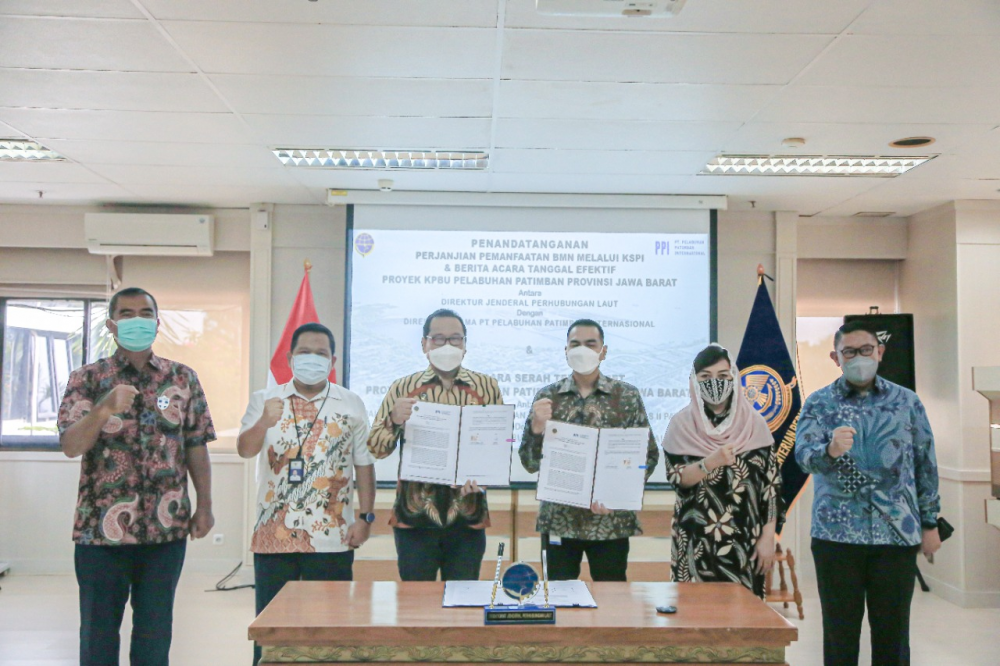 BABAK BARU PELABUHAN PATIMBAN, KEMENHUB  DAN PT. PPI TANDATANGANI PERJANJIAN PEMANFAATAN BMN MELALUI KSPI
