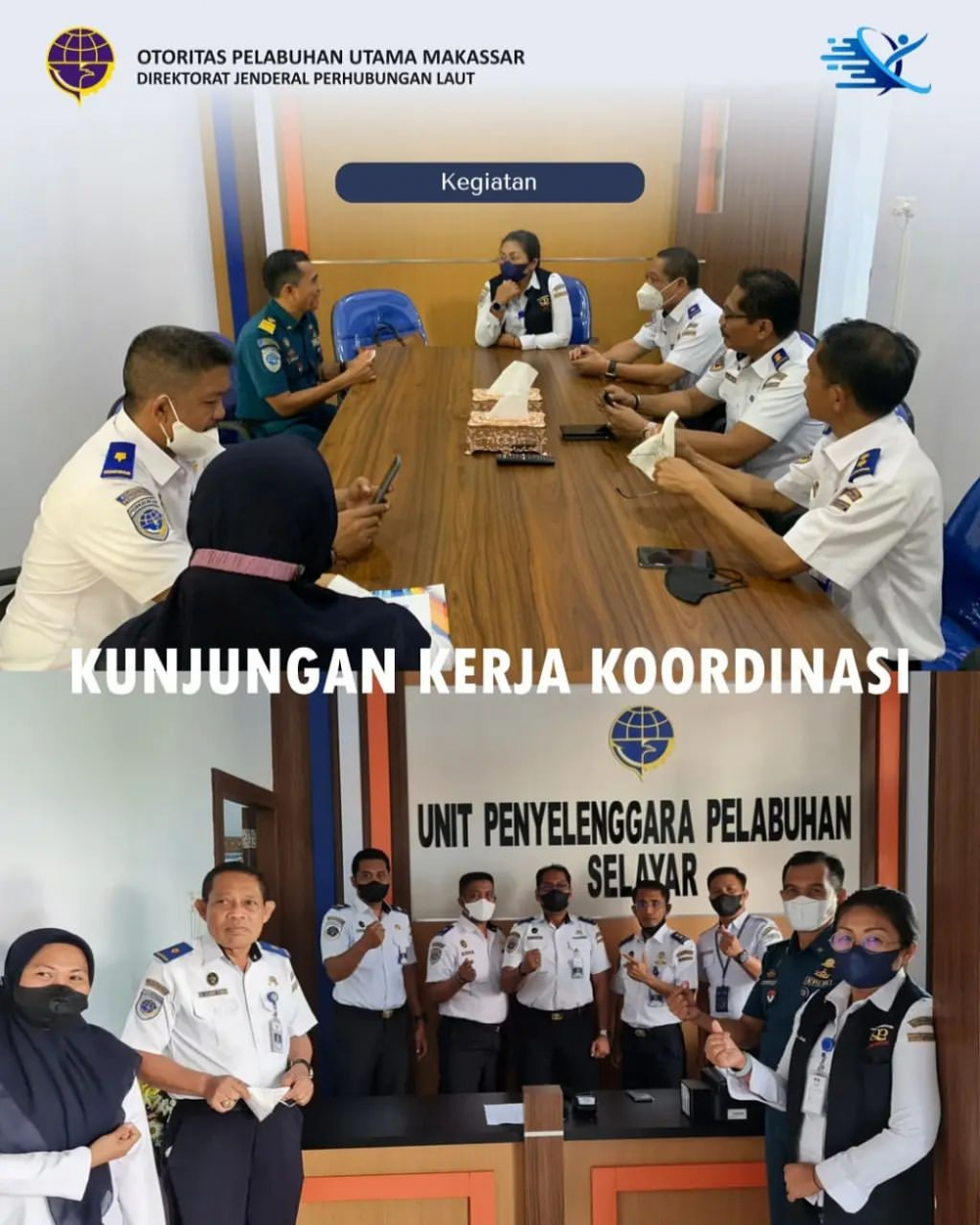 Kunjungan Kerja Koordinasi Terkait Persyaratan Teknis Penyusunan Dokumen Lingkungan Pelabuhan Pamatata Selayar Tahun 2021