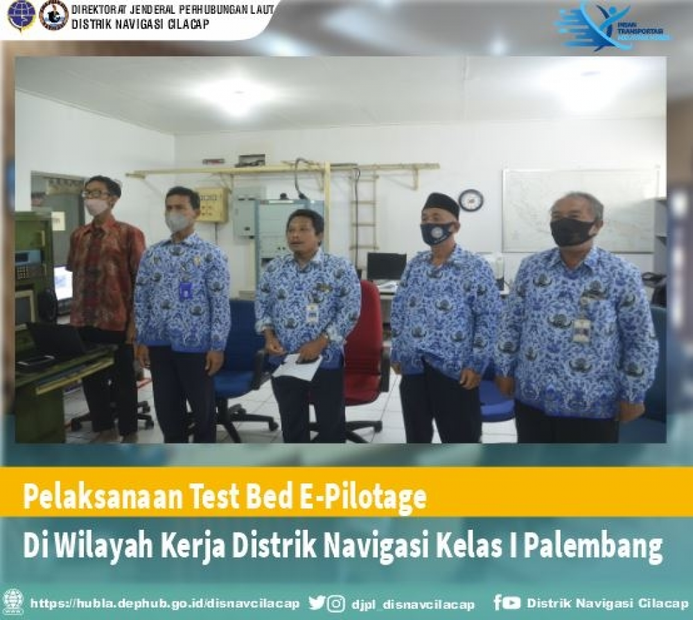 Disnav Cilacap menghadiri Pelaksanaan Test Bed E-Pilotage secara virtual melalui Aplikasi Zoom Meeting