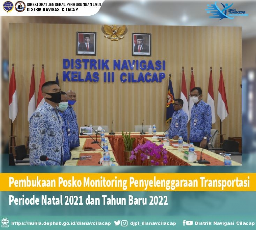 Pembukaan Posko Monitoring Penyelenggaraan Transportasi Periode Natal 2021 dan Tahun Baru 2022 secara virtual melalui Aplikasi Zoom Meeting