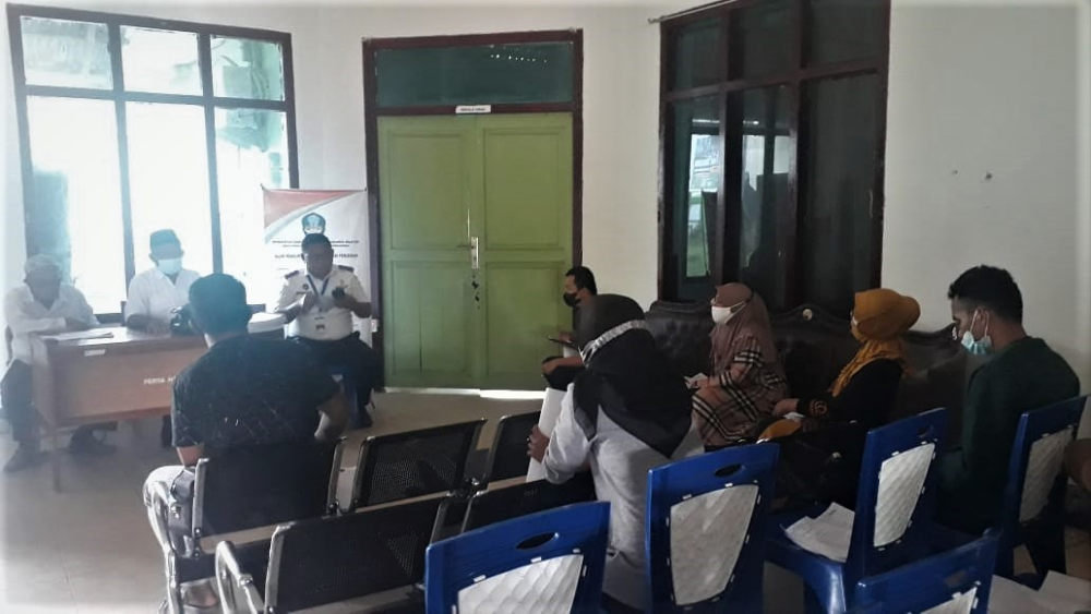 KEPALA KANTOR UPP KELAS II BABANG HADIRI SOSIALISASI TOL LAUT DI DINAS PERINDAG HALSEL