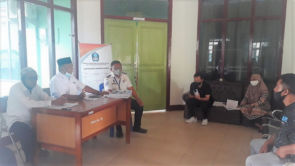 KEPALA KANTOR UPP KELAS II BABANG HADIRI SOSIALISASI TOL LAUT DI DINAS PERINDAG HALSEL