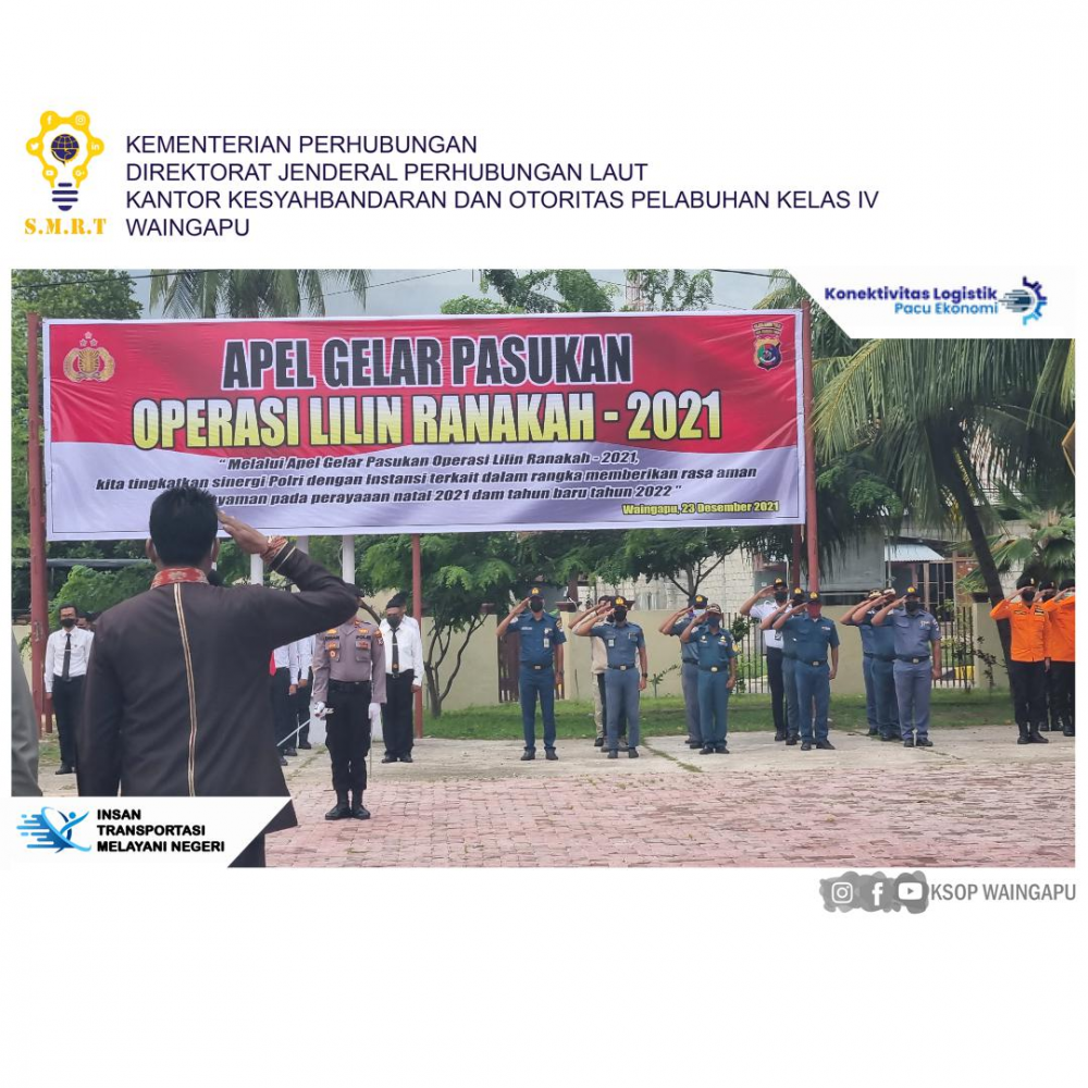 KSOP KELAS IV WAINGAPU MENGIKUTI APEL GELAR PASUKAN OPERASI LILIN RANAKAH-2021