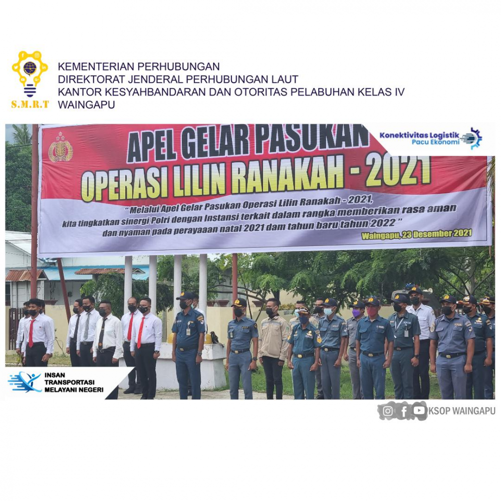 KSOP KELAS IV WAINGAPU MENGIKUTI APEL GELAR PASUKAN OPERASI LILIN RANAKAH-2021