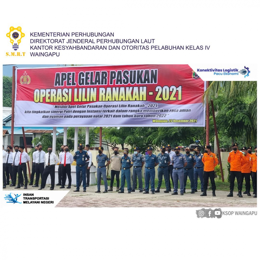 KSOP KELAS IV WAINGAPU MENGIKUTI APEL GELAR PASUKAN OPERASI LILIN RANAKAH-2021