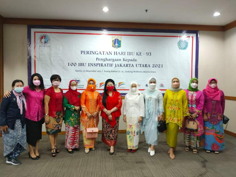 PERINGATI HARI IBU, WIMA INA BERIKAN PENGHARGAAN KEPADA 100 IBU INSPIRATIF DI JAKARTA UTARA