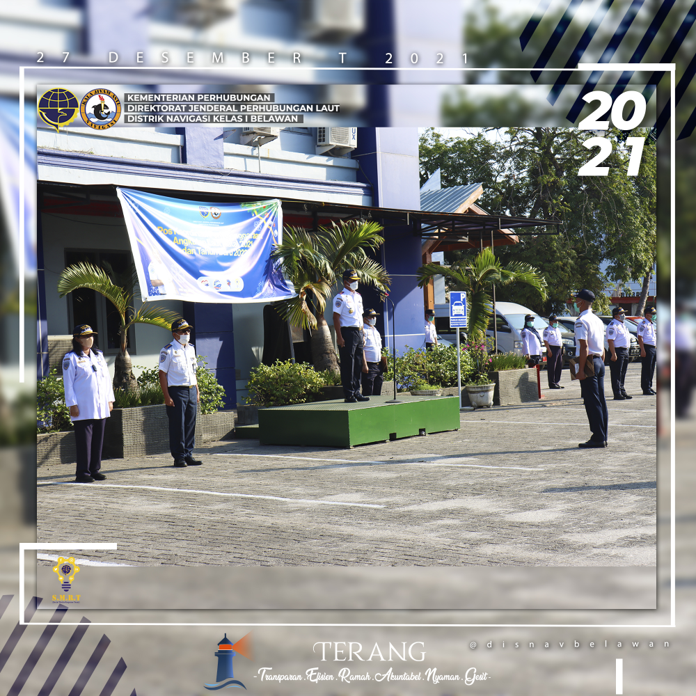 Kegiatan Apel Pagi di lingkungan Kerja Distrik Navigasi Kelas I Belawan