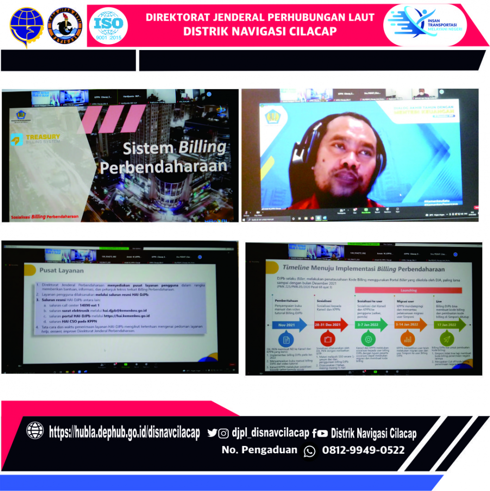 Undangan Sosialisasi Sistem Billing Perbendaharaan  Kantor Pelayanan Perbendaharaan Negara Tipe A2 Cilacap