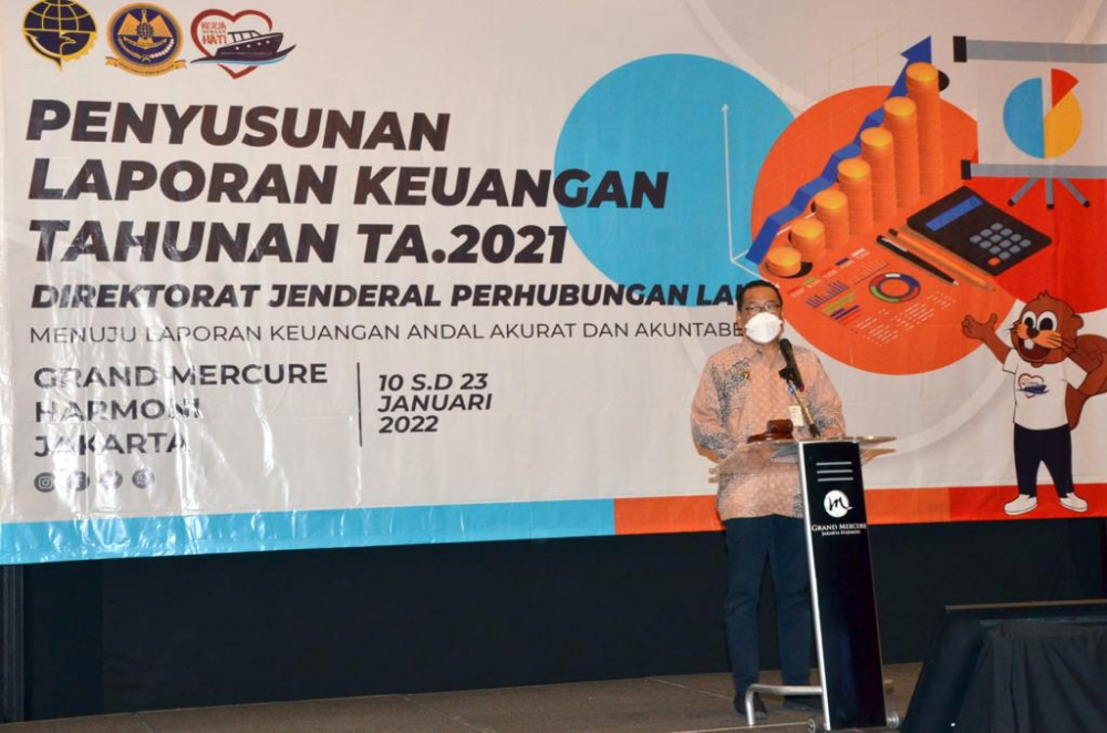 REALISASI ANGGARAN BELANJA DITJEN HUBLA SEBESAR 96,30% DI TAHUN 2021