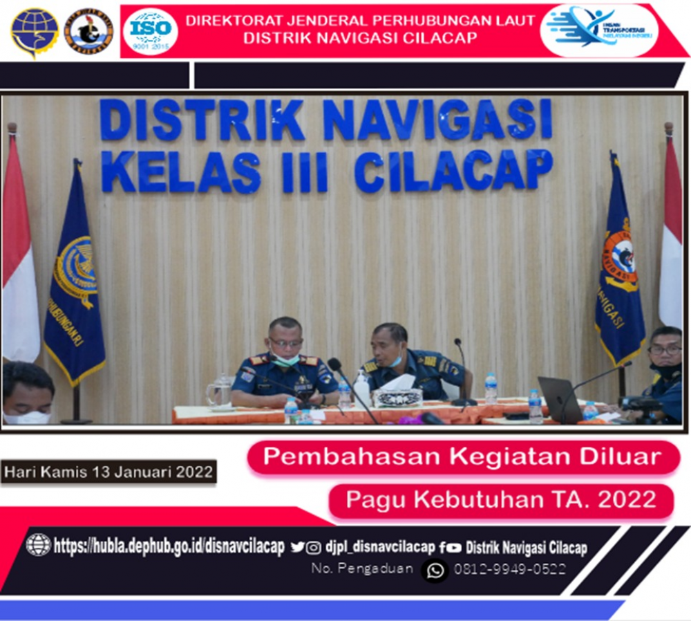 Pembahasan Daftar Kegiatan di Luar Pagu Kebutuhan Sub Sektor Perhubungan Laut TA 2022