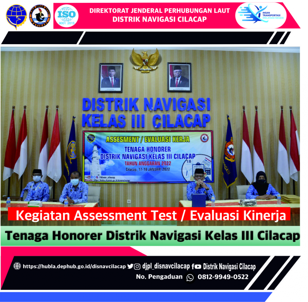 Kegiatan Assessment Test/Evaluasi Kinerja Tenaga Honorer Disnav Cilacap TA. 2022