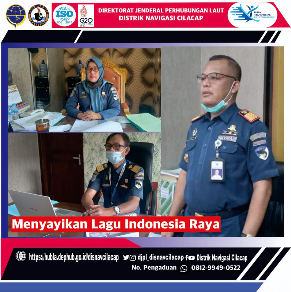 Menyanyikan Lagu Kebangsaan Indonesia Raya