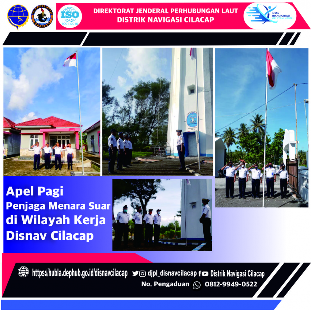 Apel Pagi Distrik Navigasi Kelas III Cilacap. Senin (24/01/2022)