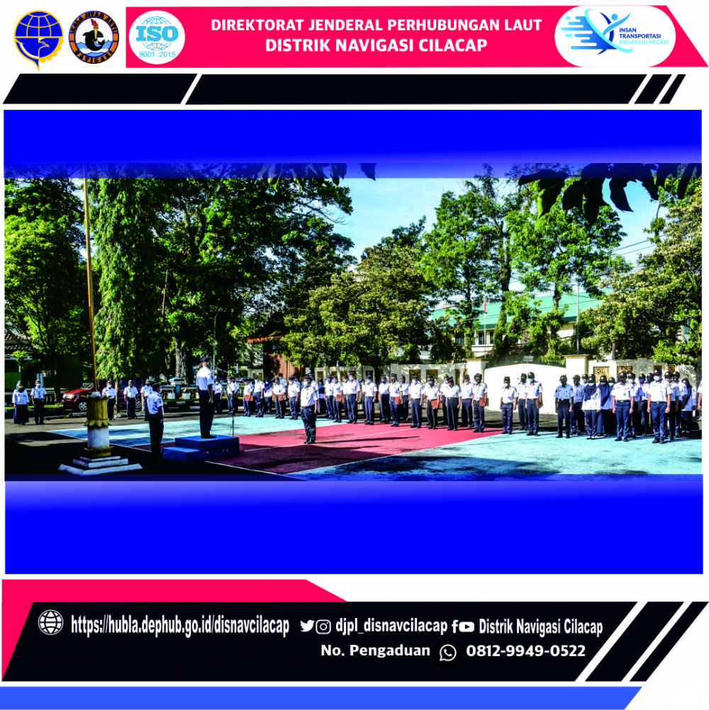 Apel Pagi Distrik Navigasi Kelas III Cilacap. Senin (24/01/2022)