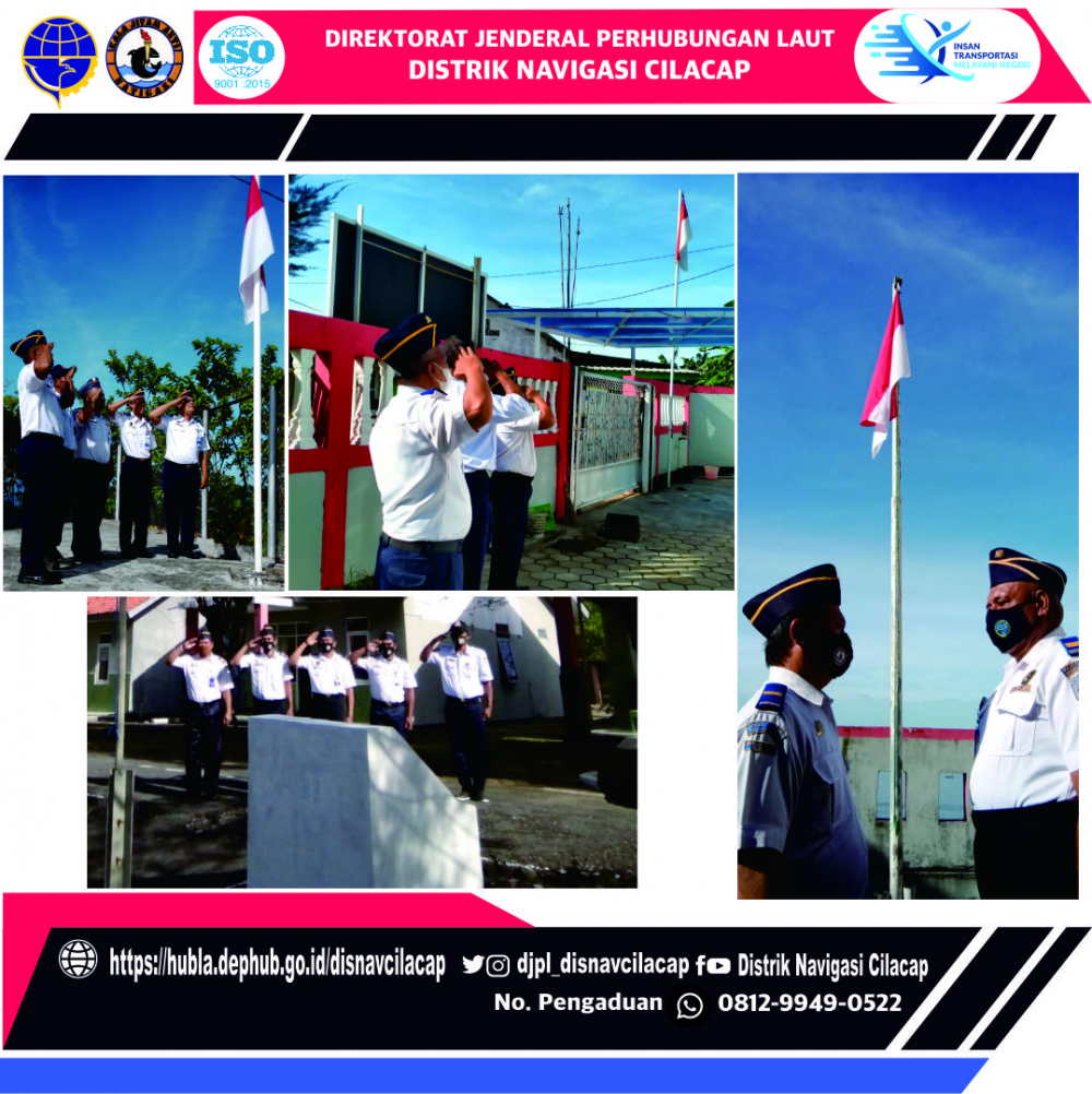 Apel Pagi Distrik Navigasi Kelas III Cilacap. Senin (24/01/2022)