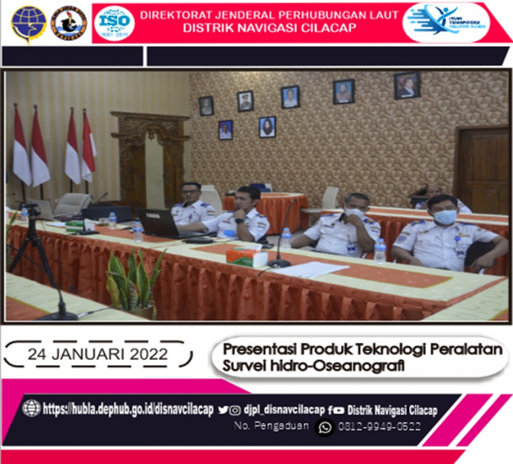 Presentasi Produk Teknologi Peralatan Survey Hidro-Oseanografi Secara Virtual, Senin (24/01/2022)