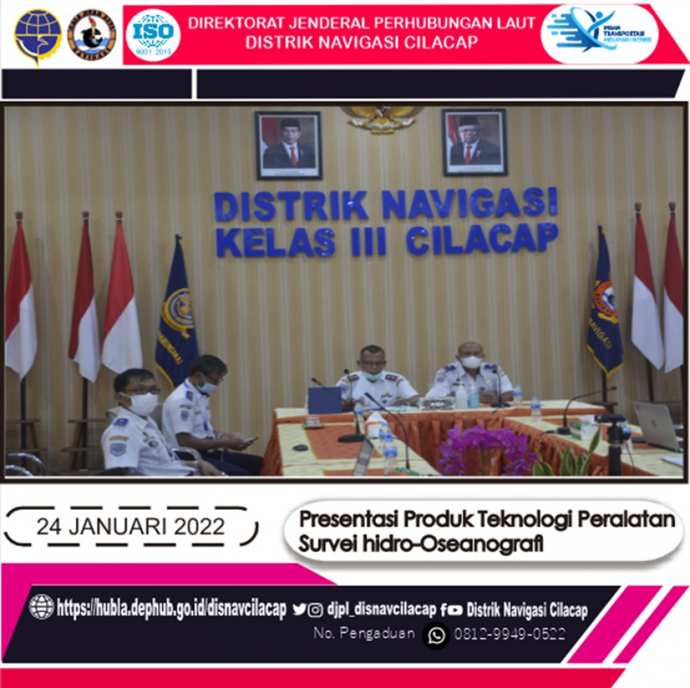 Presentasi Produk Teknologi Peralatan Survey Hidro-Oseanografi Secara Virtual, Senin (24/01/2022)