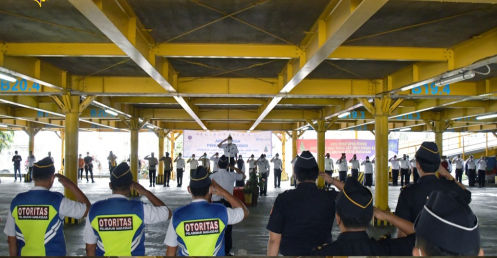 Apel Siaga Penutupan Posko Natal 2021 Dan Tahun Baru 2022 Di Terminal Car