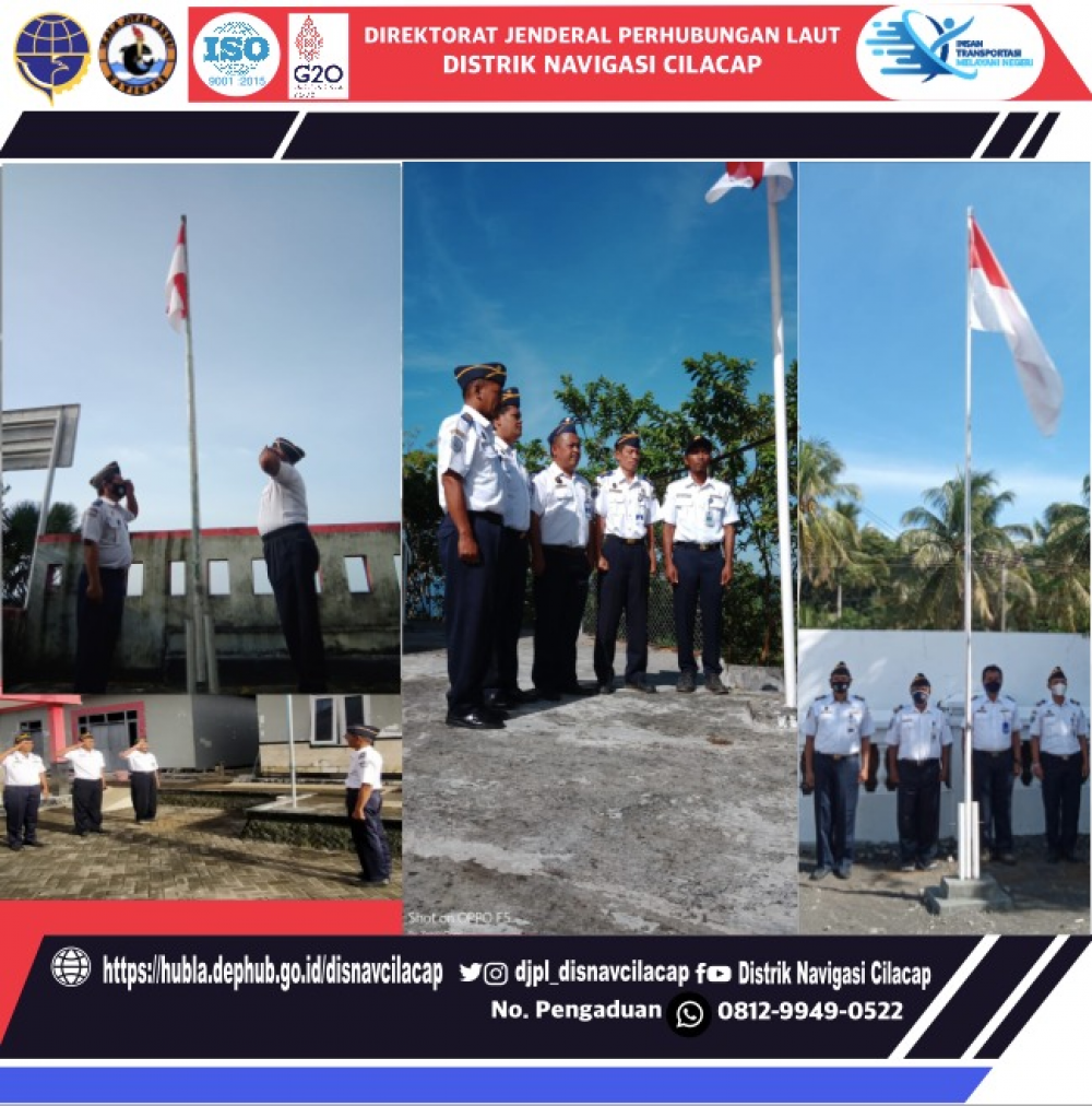 Apel Pagi Pegawai Distrik Navigasi Cilacap, Hari Senin tanggal 31 Januari 2022