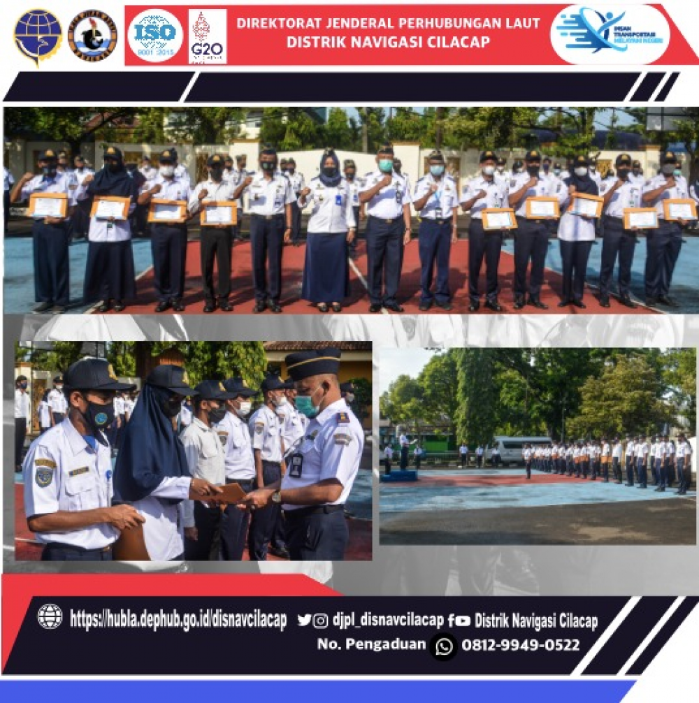 Apel Pagi Pegawai Distrik Navigasi Cilacap, Hari Senin tanggal 31 Januari 2022