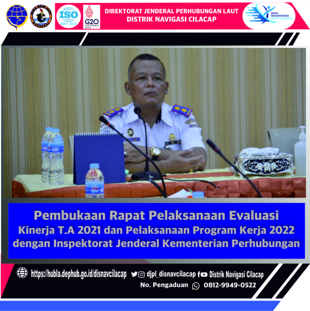 Pembukaan Rapat Evaluasi Pelaksanaan Kinerja Tahun Anggaran 2021 dan Rencana Pelaksanaan Program Kerja Tahun 2022