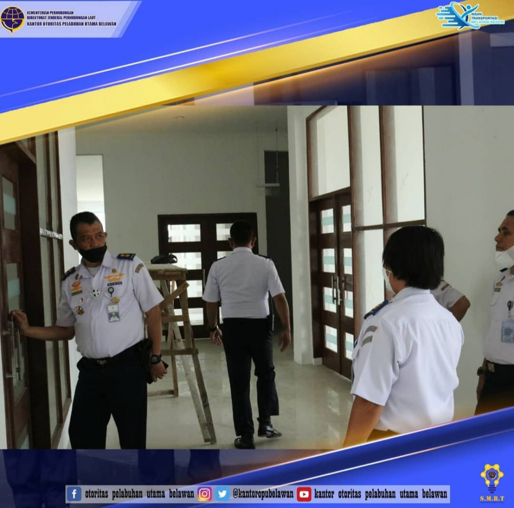 Tinjau Kesiapan Gedung Kantor Otoritas Pelabuhan Utama Belawan