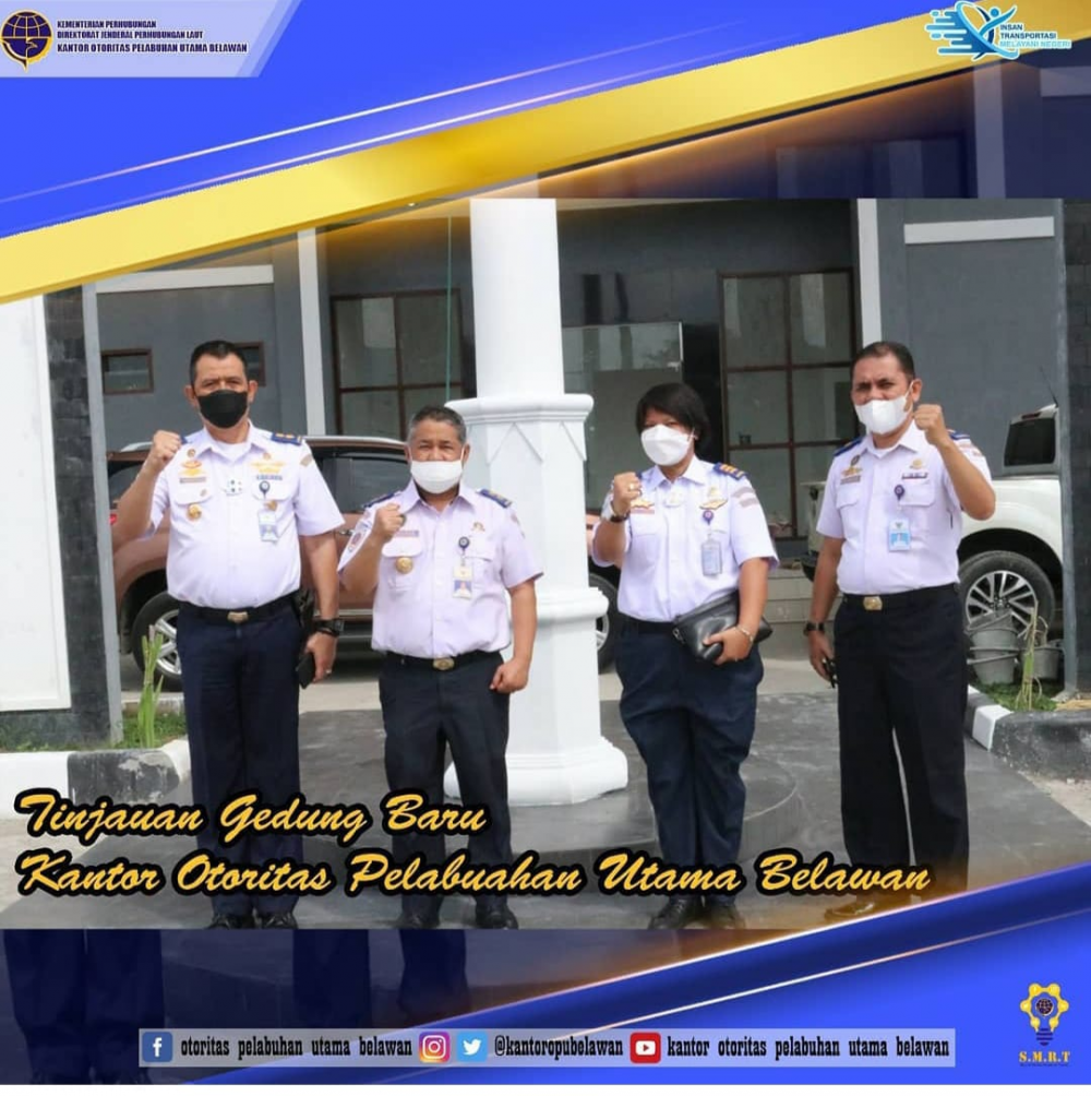 Tinjau Kesiapan Gedung Kantor Otoritas Pelabuhan Utama Belawan