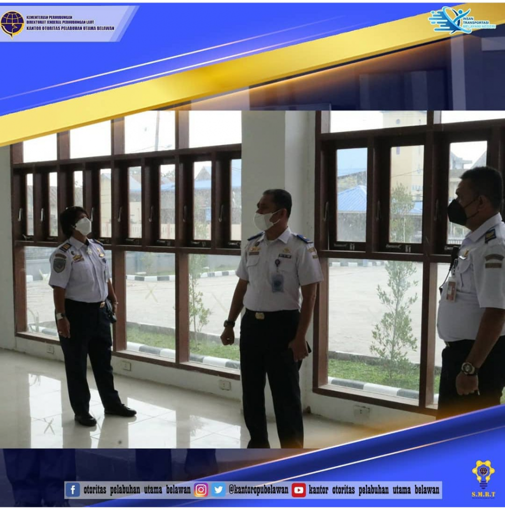Tinjau Kesiapan Gedung Kantor Otoritas Pelabuhan Utama Belawan