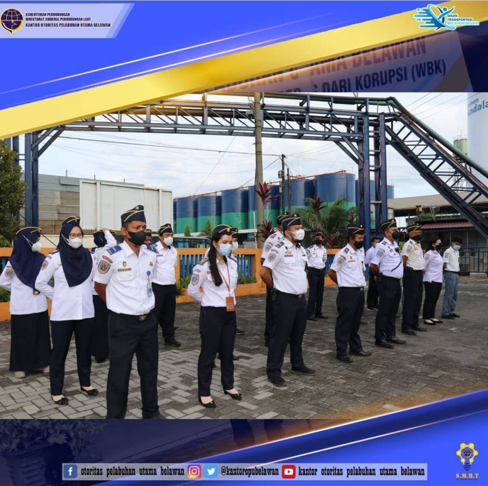 Apel Pagi Kantor Otoritas Pelabuhan Utama Belawan