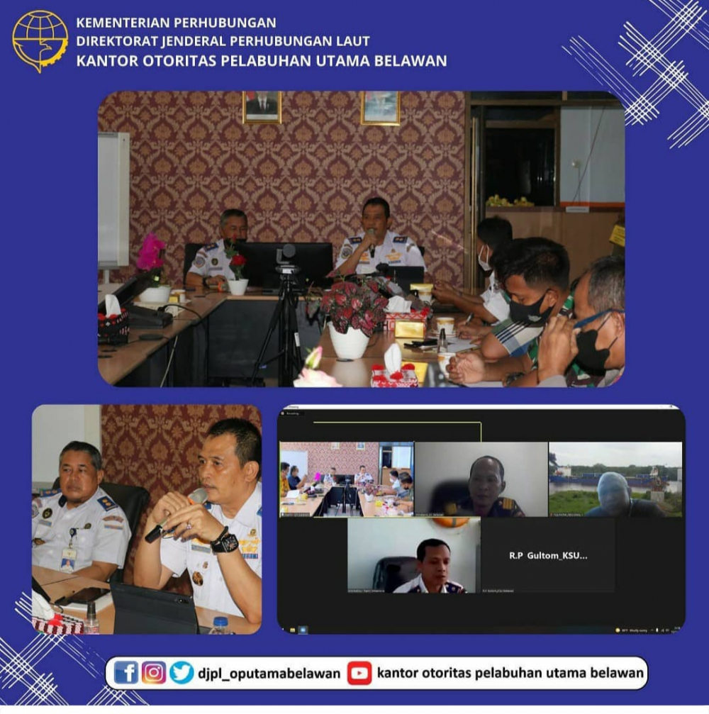 OP Belawan Selenggarakan Rapat POSKO Pelaksanaan Penyelenggaraan Angkutan Natal 2021 dan Tahun Baru 2022
