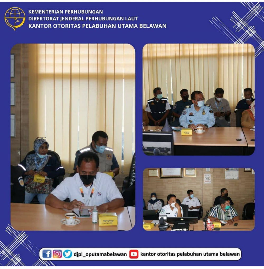 OP Belawan Selenggarakan Rapat POSKO Pelaksanaan Penyelenggaraan Angkutan Natal 2021 dan Tahun Baru 2022