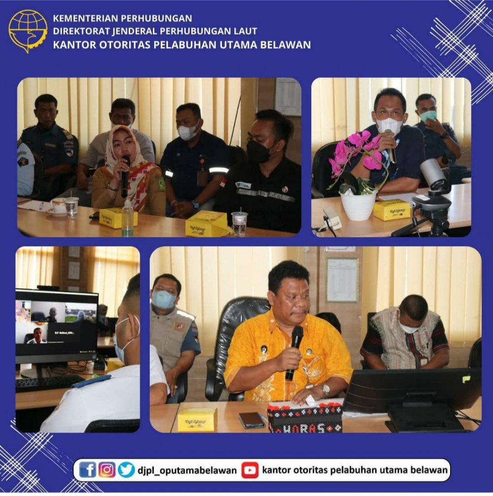 OP Belawan Selenggarakan Rapat POSKO Pelaksanaan Penyelenggaraan Angkutan Natal 2021 dan Tahun Baru 2022
