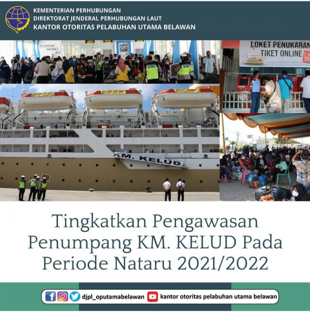 Tingkatkan Pengawasan Penumpang KM. KELUD Pada Periode Nataru 2021/2022