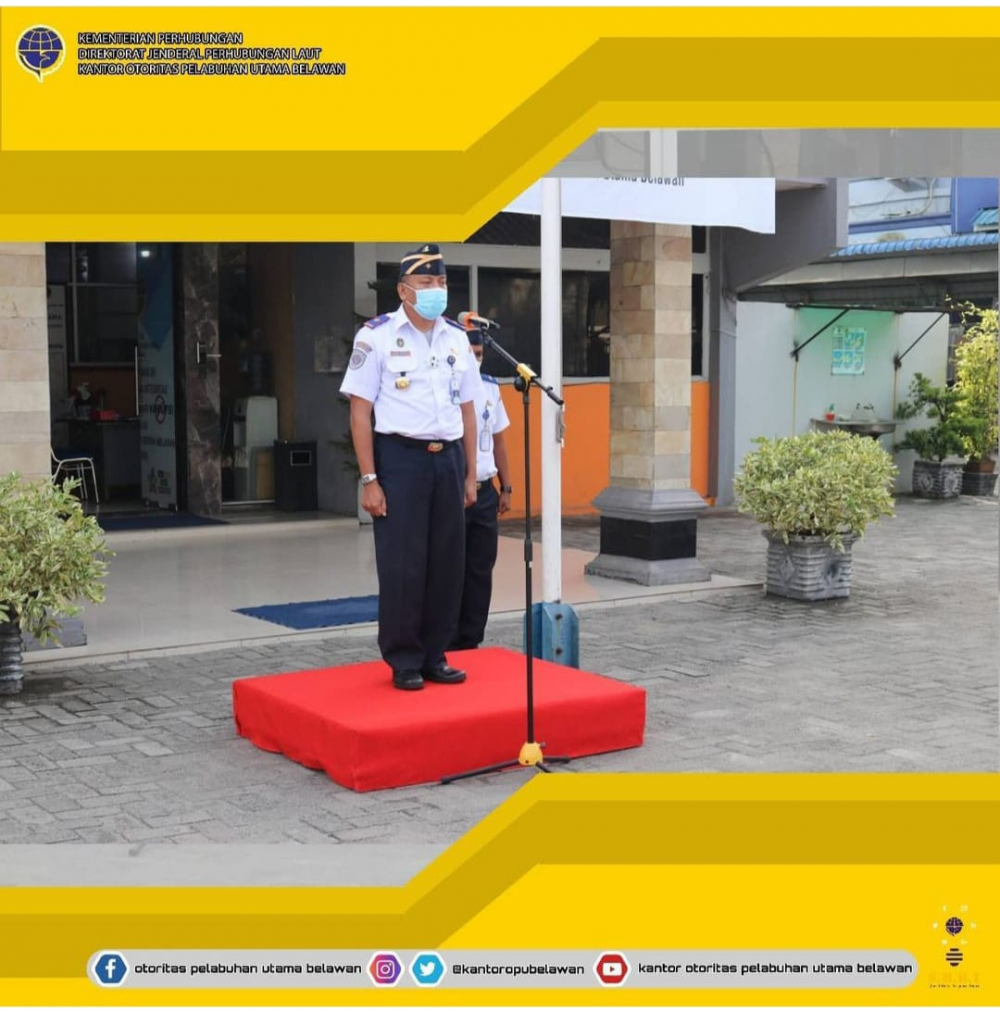 Apel Pagi Kantor Otoritas Pelabuhan Utama Belawan