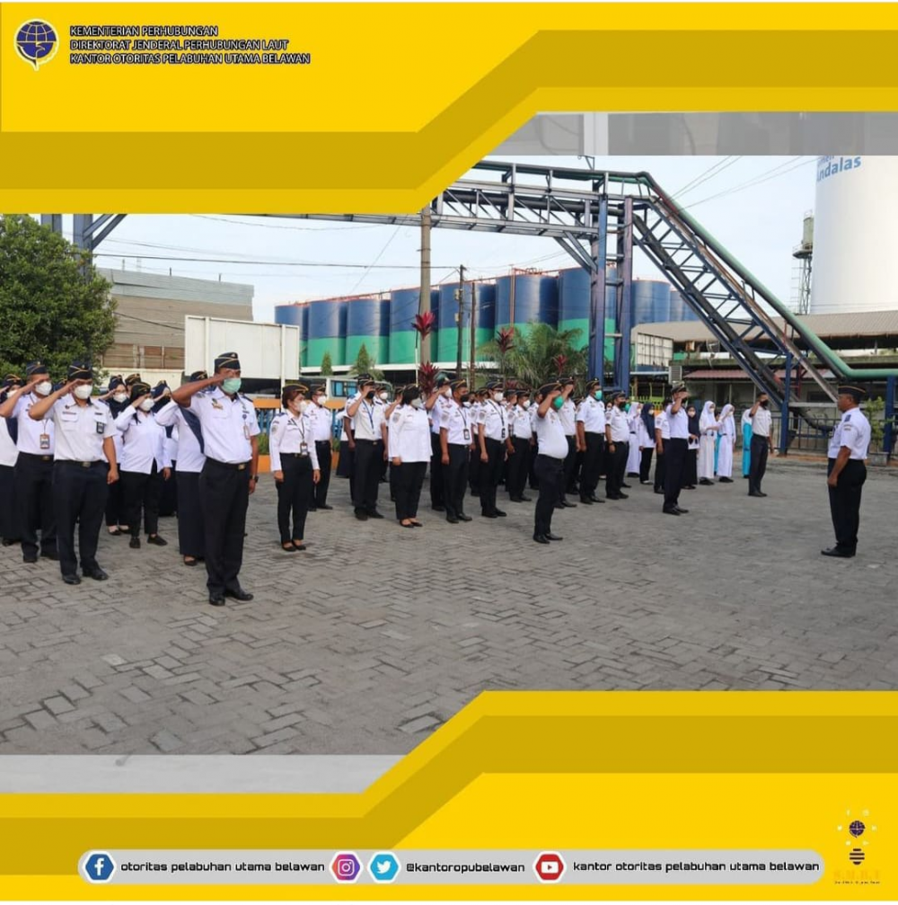 Apel Pagi Kantor Otoritas Pelabuhan Utama Belawan