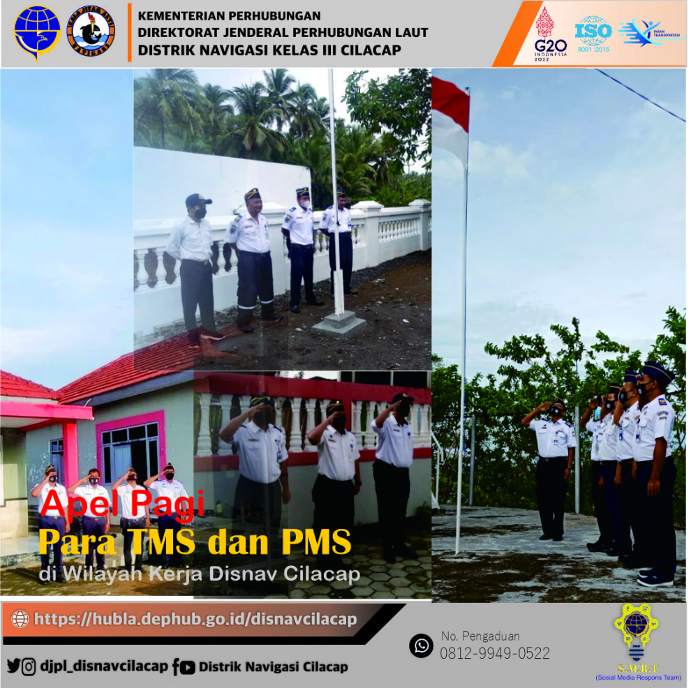 Apel Pagi Pegawai Distrik Navigasi Cilacap, Hari Senin tanggal 7 Februari 2022