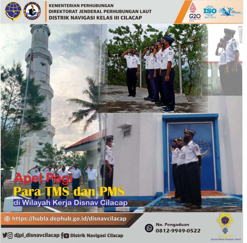 Apel Pagi Pegawai Distrik Navigasi Cilacap, Hari Senin tanggal 7 Februari 2022