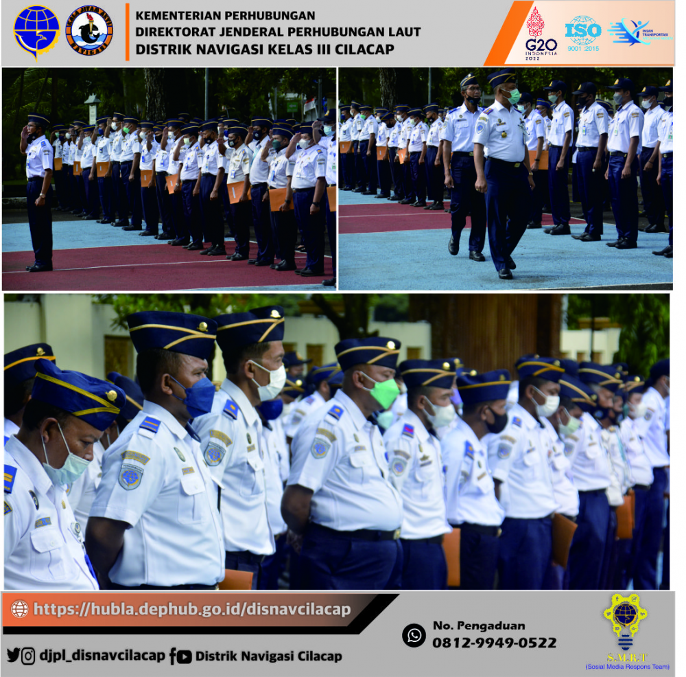 Apel Pagi Pegawai Distrik Navigasi Cilacap, Hari Senin tanggal 7 Februari 2022
