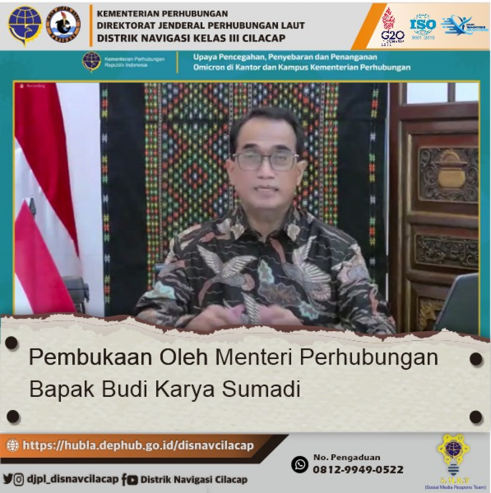 Sharing Session Upaya Kementerian Perhubungan Menghadapi COVID-19 Varian Omicron