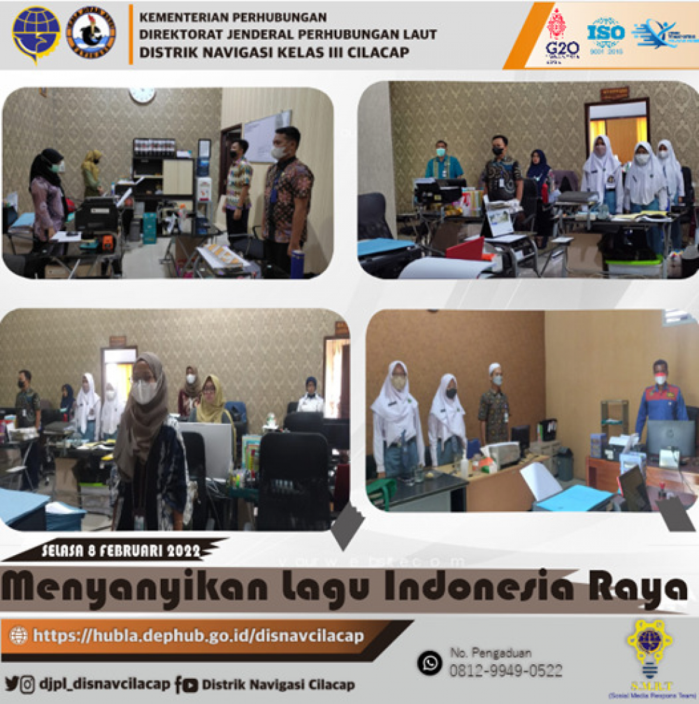 Menyanyikan Lagu Kebangsaan Indonesia Raya