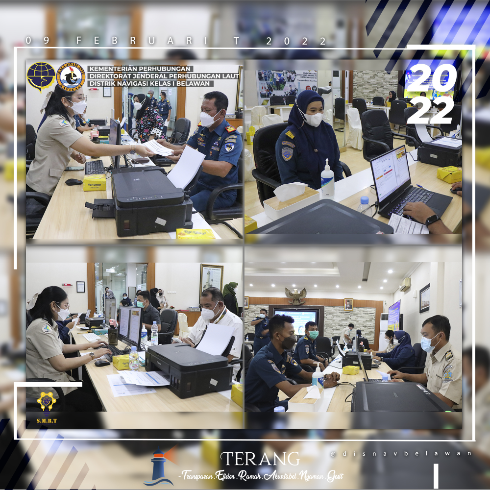 Distrik Navigasi Kelas I Belawan gelar Vaksinasi Dosis Ketiga (Booster) bekerjasama dengan Kantor Kesehatan Pelabuhan Kelas I Medan