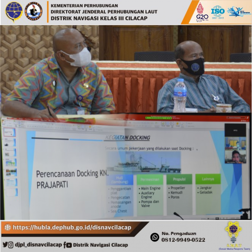 Rapat Pembahasan Penyusunan Rencana Pekerjaan Docking KN Prajapati Tahun 2022