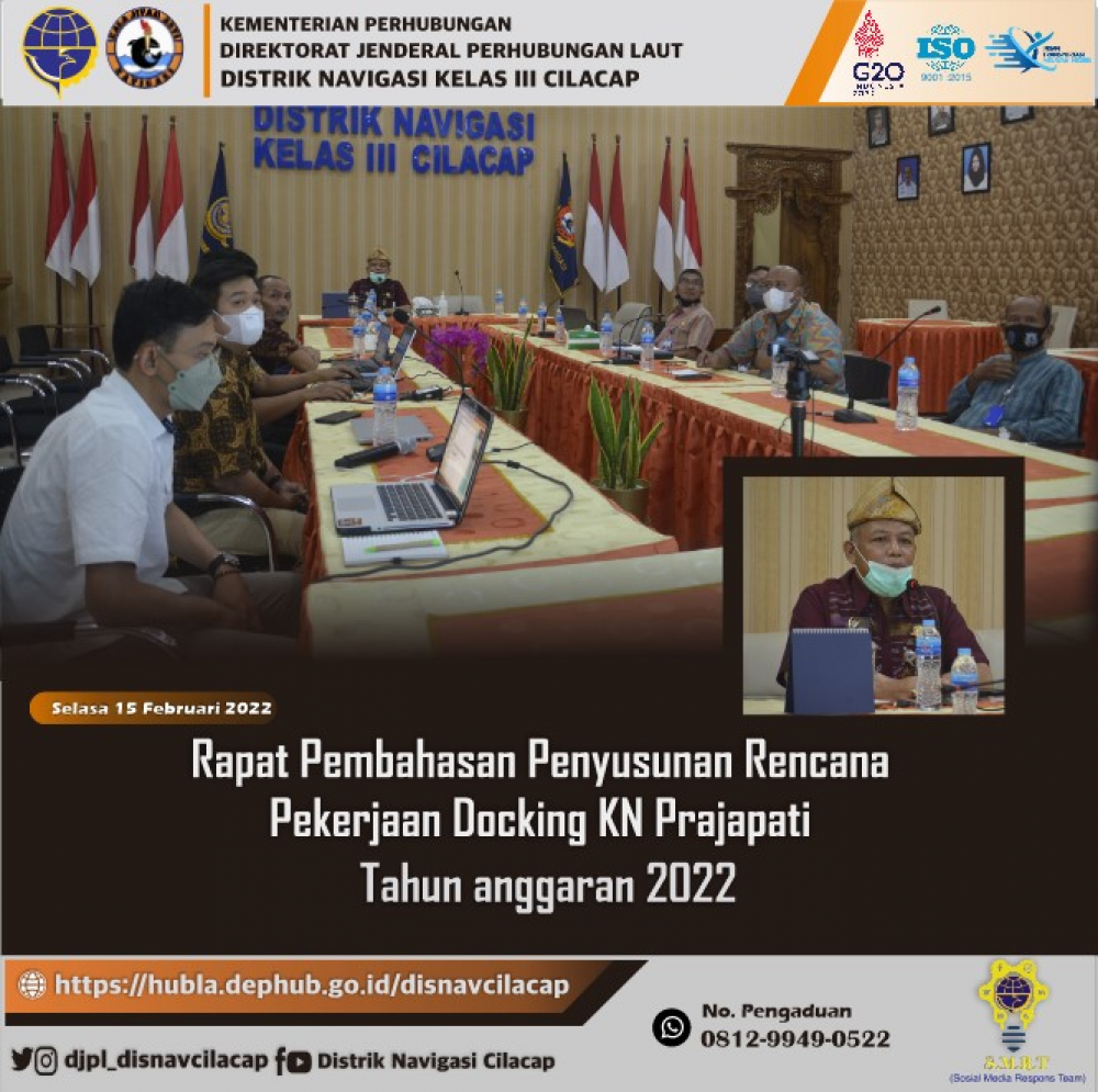 Rapat Pembahasan Penyusunan Rencana Pekerjaan Docking KN Prajapati Tahun 2022