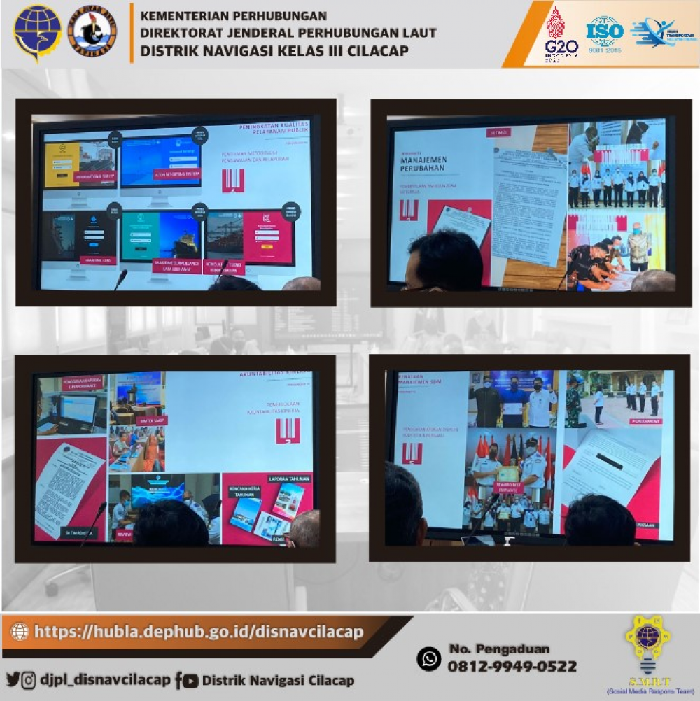 Distrik Navigasi Kelas III Cilacap melaksanakan Studi Banding ke Distrik Navigasi Kelas I Tanjung Priok, (18/02/2022)
